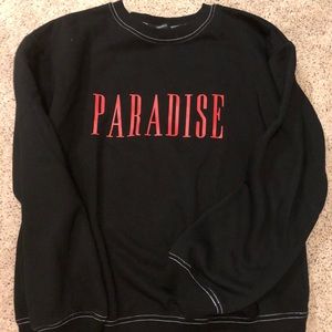 Forever 21 black pullover PARADISE M sweatshirt